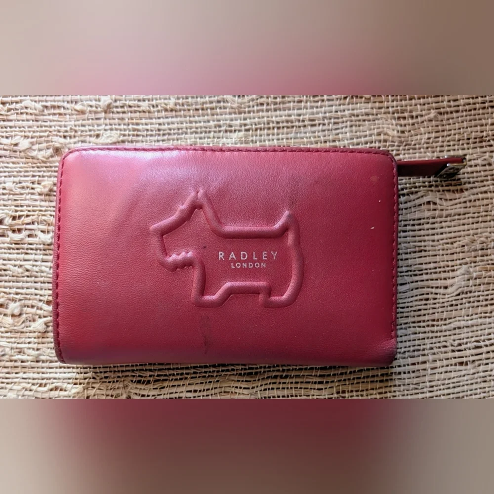 Radley London RED leather Bifold WALLET
